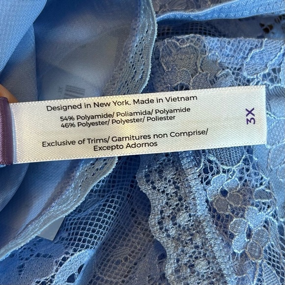 NEW ADORE ME Raquel Slip Lingerie WOMEN SZ 3X in MEDIUM BLUE - Picture 6 of 7